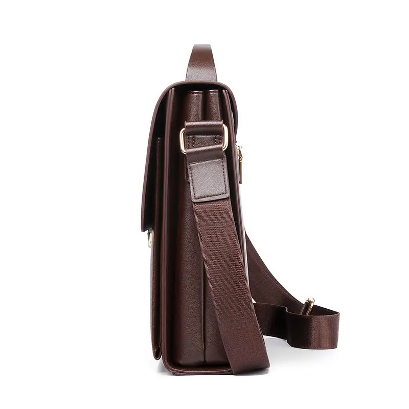 Men  Laptop  Leather Briefcase  Messenger Bag 4