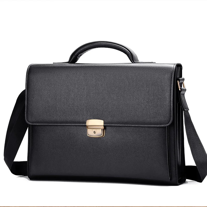 Men  Laptop  Leather Briefcase  Messenger Bag 3