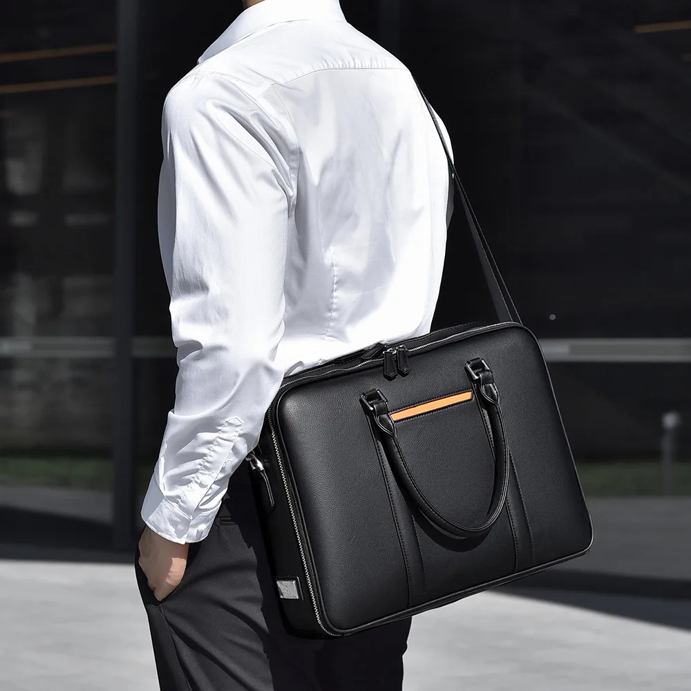 Luxury Genuine Leather Business Briefcase | Men’s Designer Laptop Messenger Bag 5