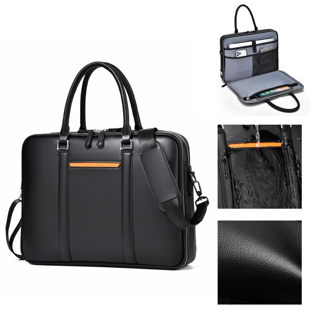 Luxury Genuine Leather Business Briefcase | Men’s Designer Laptop Messenger Bag 6
