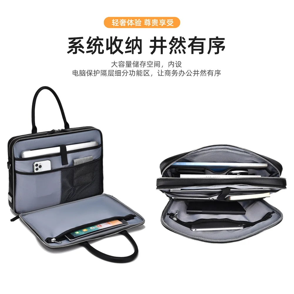 Luxury Genuine Leather Business Briefcase | Men’s Designer Laptop Messenger Bag 3